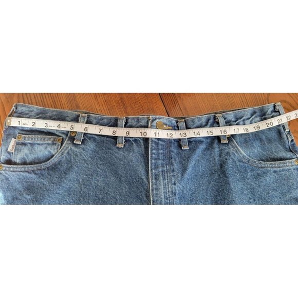 Carhartt Jeans 44x30 Relaxed Fit Medium Wash MEN'S Straight Leg DenimB17DST - Picture 10 of 10